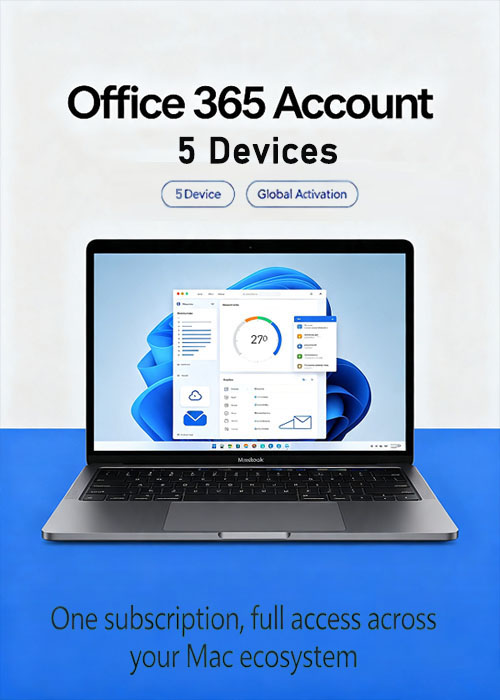 MS Office 365 Account Global 5 Devices, Scdkey 