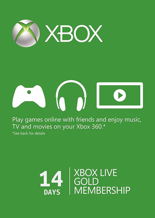 Official Xbox 14 Days Gold Membership Xbox 14 Days Gold Membership