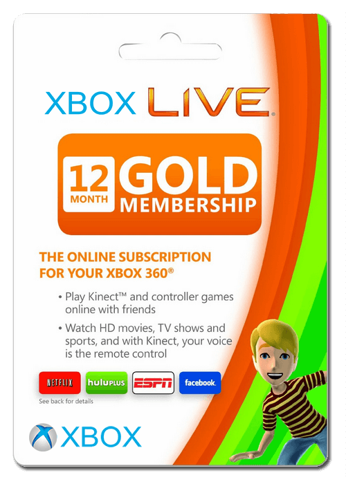 Official Xbox Live 12 Months Gold Membership Card EU Xbox Live 12 Months Gold Membership Card EU