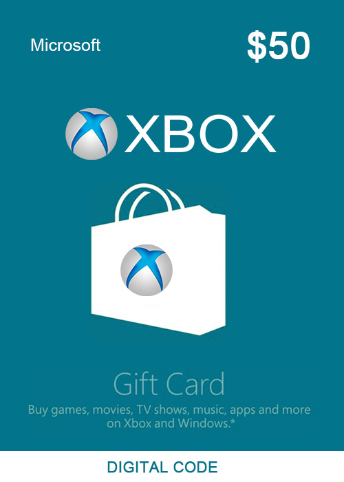Official XBOX Live Gift Card 50 USD Key XBOX Live Gift Card 50 USD Key