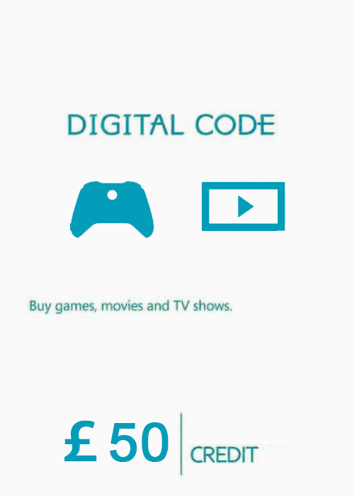 Official XBOX Live Gift Card 50 GBP Key XBOX Live Gift Card 50 GBP Key