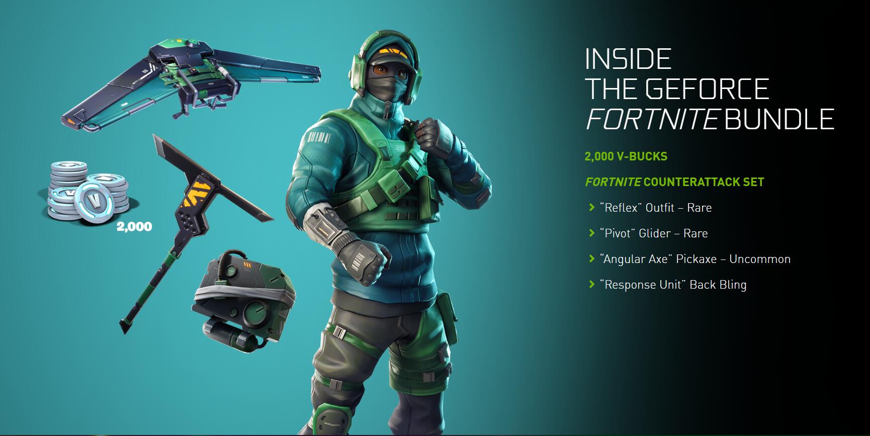 Official GeForce Fortnite Bundle PC Key Global GeForce Fortnite Bundle PC Key Global