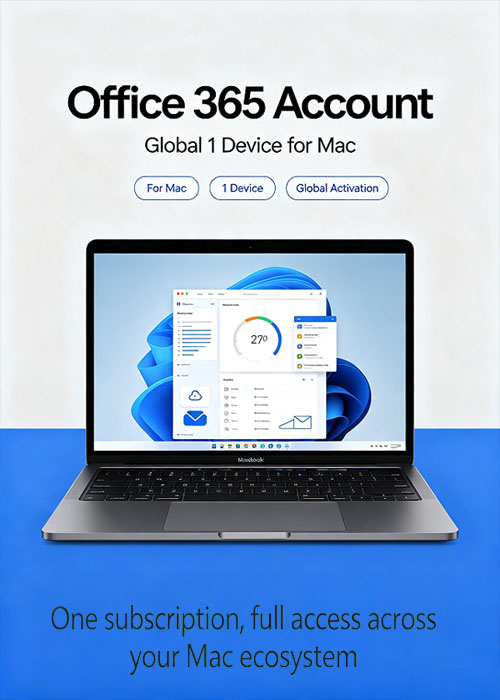 MS Office365 Account Globle 1 Device For MAC, Scdkey 