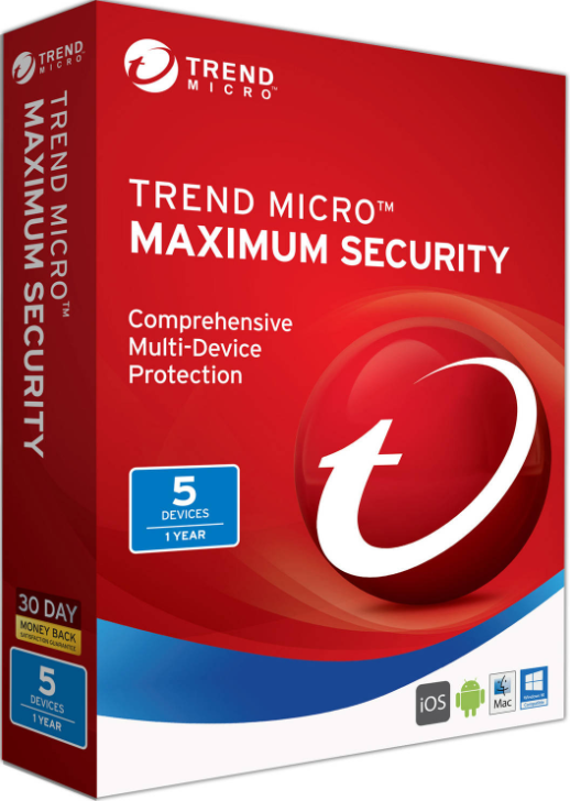Official Trend Micro Maximum Security 5 PC 1 Year Key Global Trend Micro Maximum Security 5 PC 1 Year Key Global